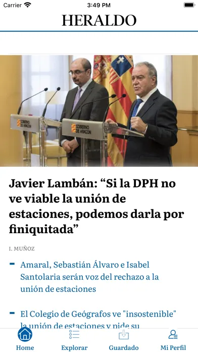 Tangkapan layar Heraldo de Aragón