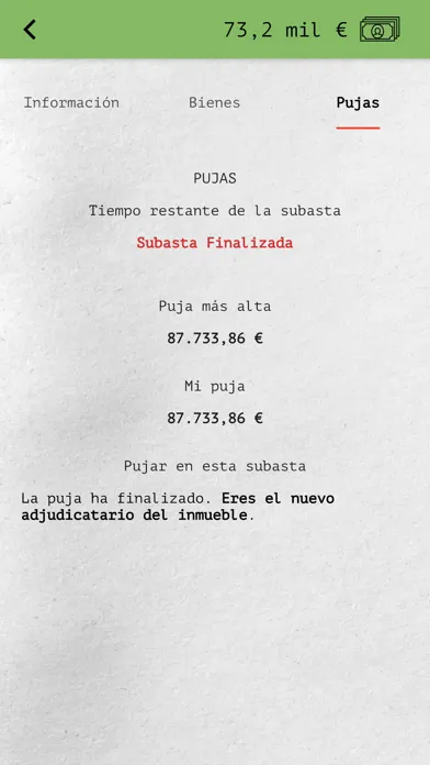 Subastas BOE Simulator سکرین شاٹس