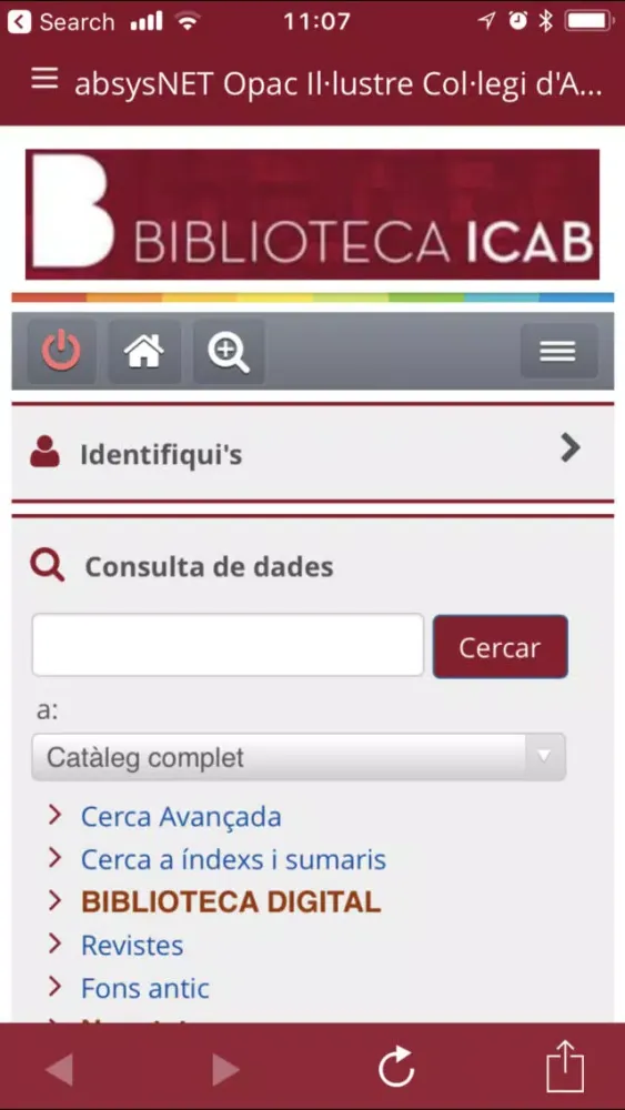 ภาพหน้าจอของ ICAB