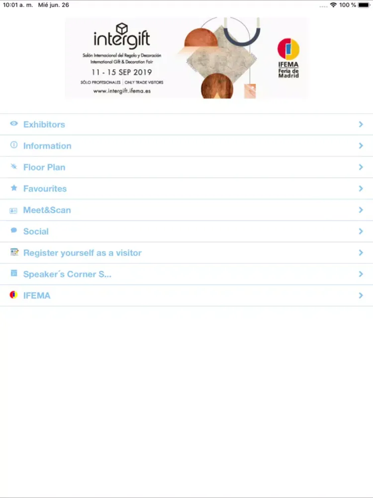 Capturas de tela do INTERGIFT SEPT. 2019 iPad 