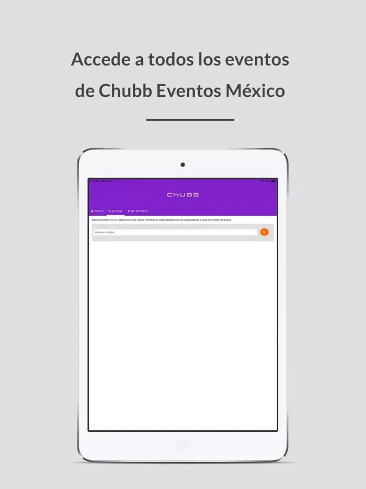 Chubb Eventos México iPad  स्क्रीनशॉट