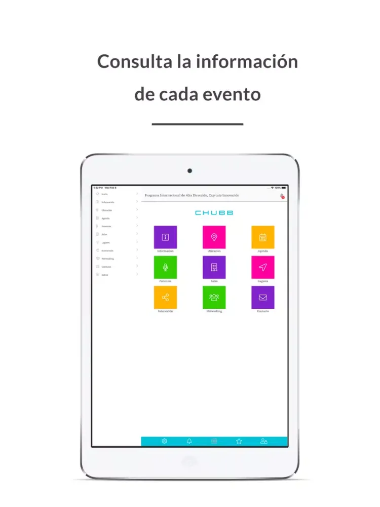 Chubb Eventos México iPad  स्क्रीनशॉट