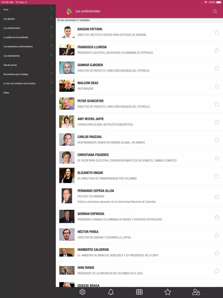 Cumbre de petroleo y gas iPad  Screenshots