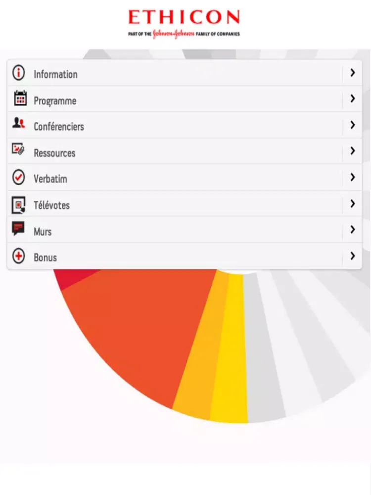 Ethicon France iPad  스크린샷