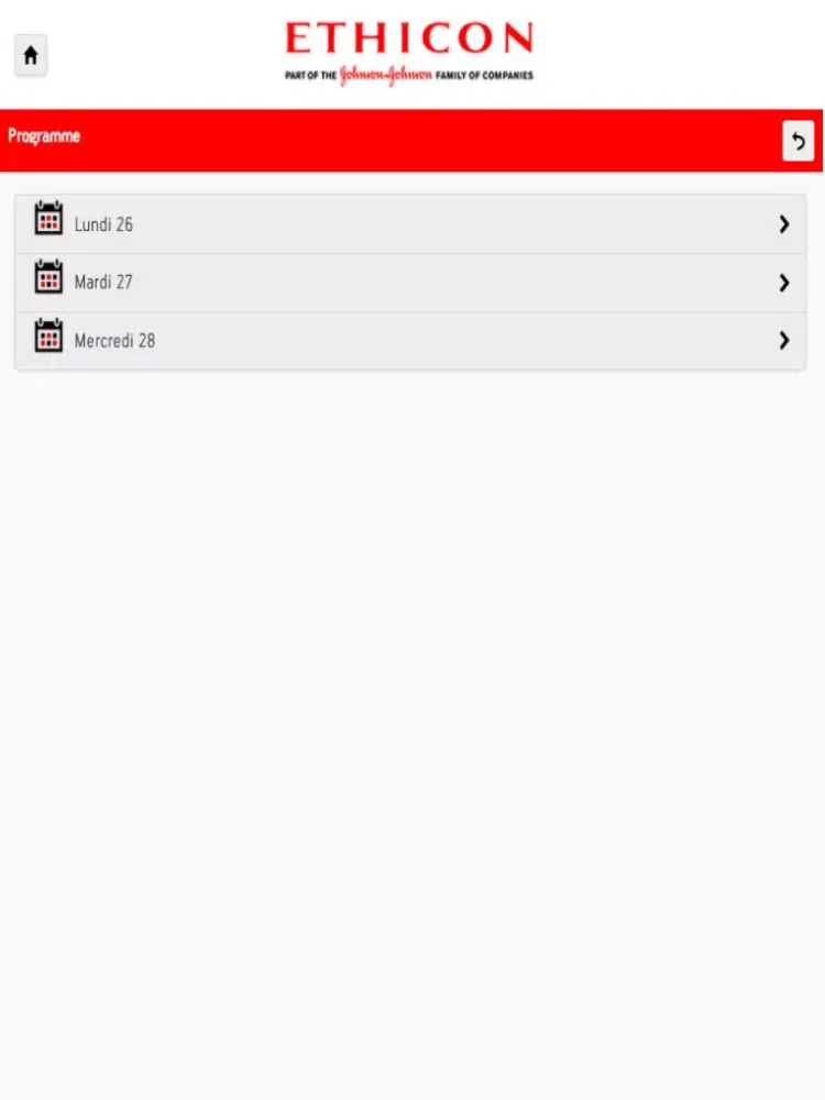 Ethicon France iPad  스크린샷