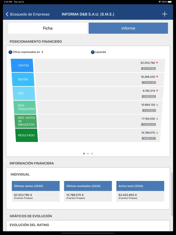 Informa D&B iPad  Screenshots