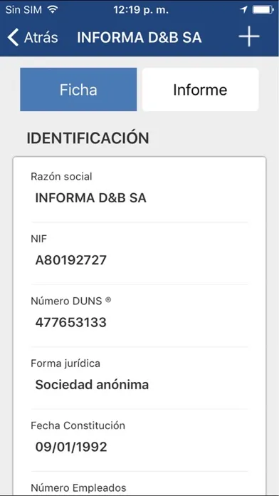 Informa D&B Screenshots
