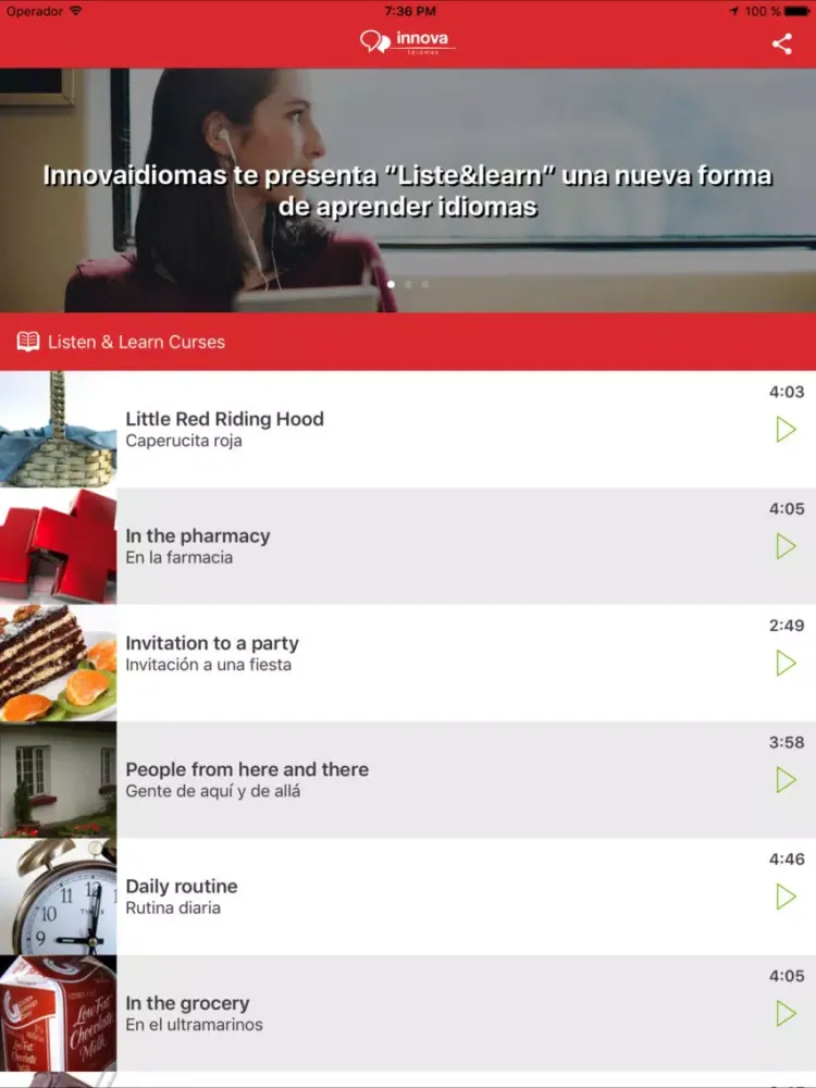 Capturas de tela do Listen&Learn - Aprende Inglés iPad 