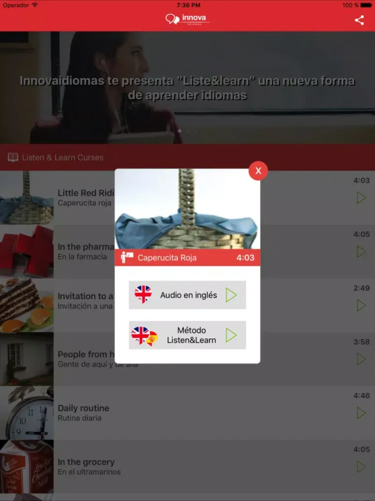 Capturas de tela do Listen&Learn - Aprende Inglés iPad 