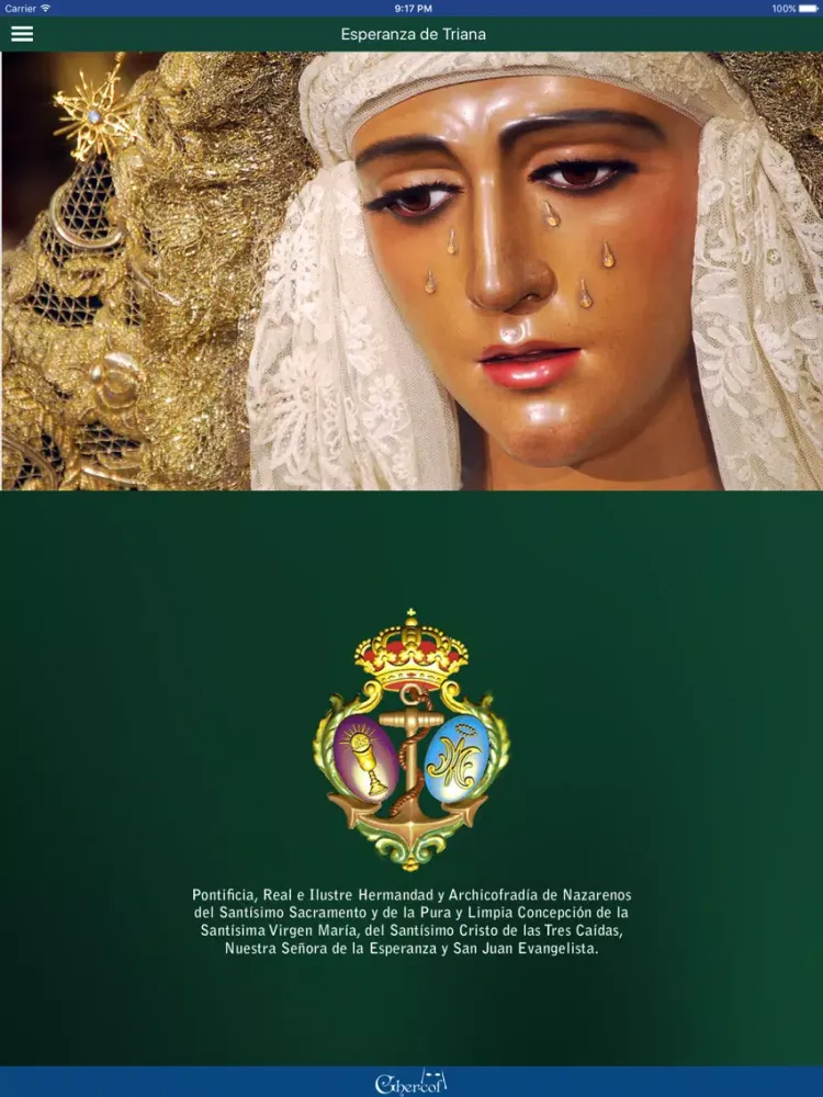 Hermandad Esperanza de Triana iPad 應用截圖