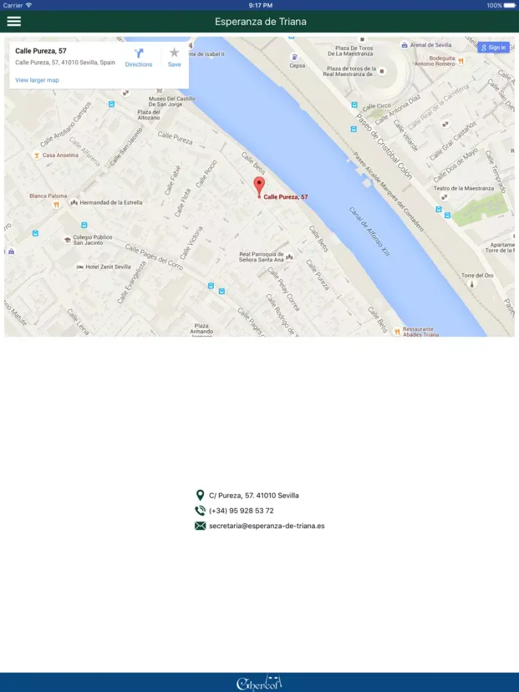 Hermandad Esperanza de Triana iPad 應用截圖