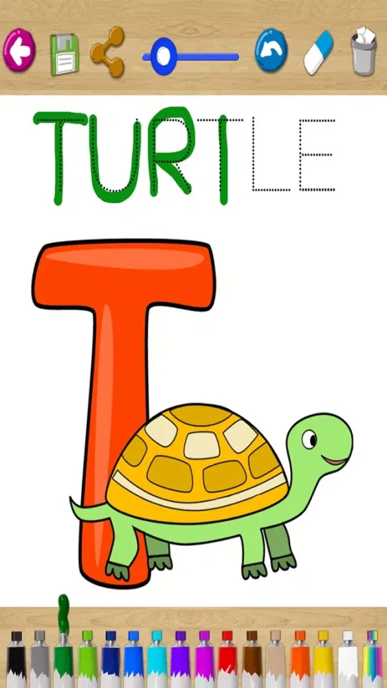 Captures d'écran de ABC paint the alphabet Learning game to paint the English alphabet abc - Premium