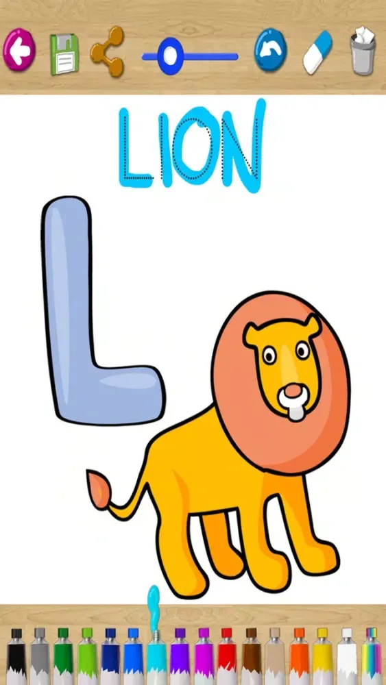 Captures d'écran de ABC paint the alphabet Learning game to paint the English alphabet abc - Premium