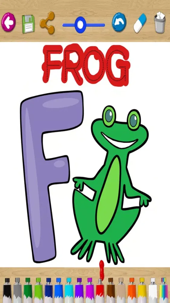 Captures d'écran de ABC paint the alphabet Learning game to paint the English alphabet abc - Premium