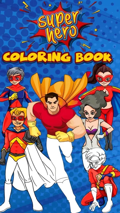 Super heroes - Coloring pages应用截图
