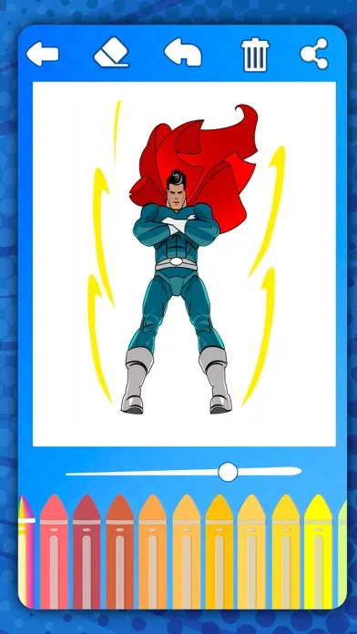 Super heroes - Coloring pages应用截图
