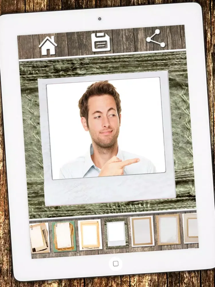 Vintage photo frames Photo editor for framing - Premium iPad  Screenshots