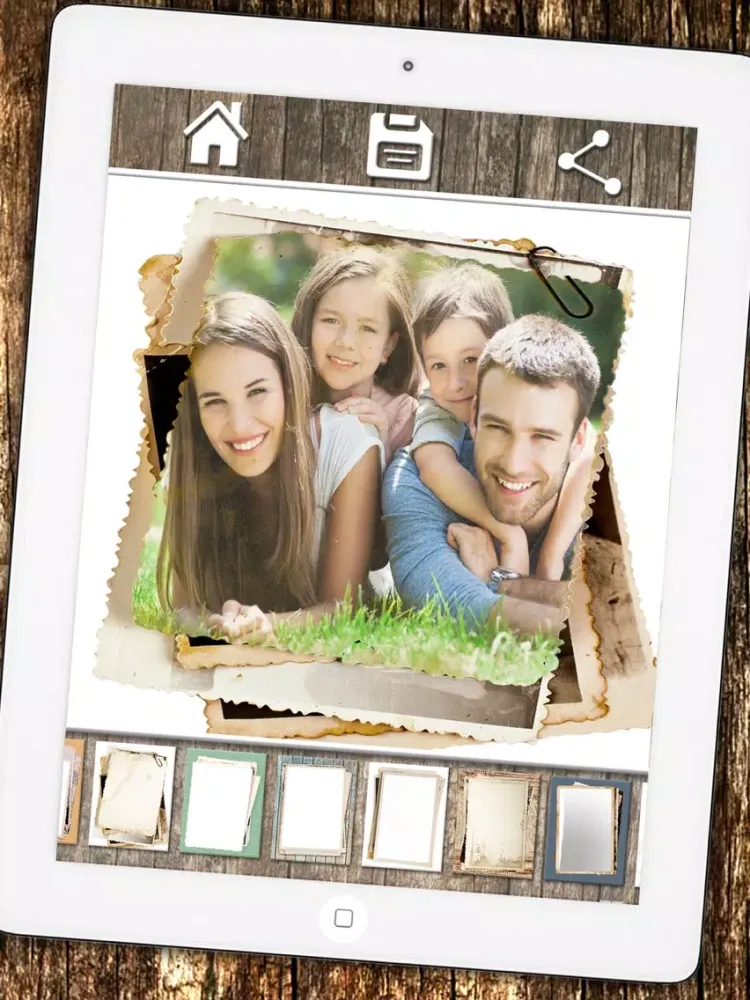 Vintage photo frames Photo editor for framing - Premium iPad  Screenshots