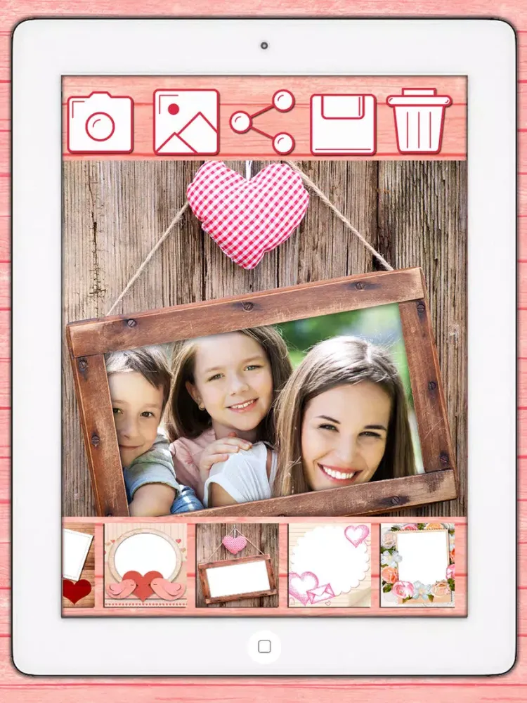 Tangkapan layar Mother’s day photo frames greeting cards - Premium iPad 