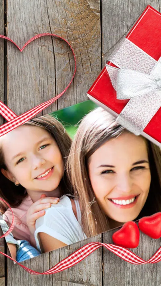 Tangkapan layar Mother’s day photo frames greeting cards - Premium