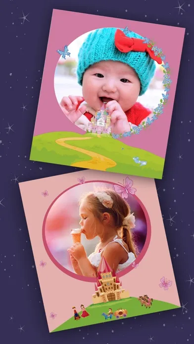 Princess frames for girls – kids photo album سکرین شاٹس
