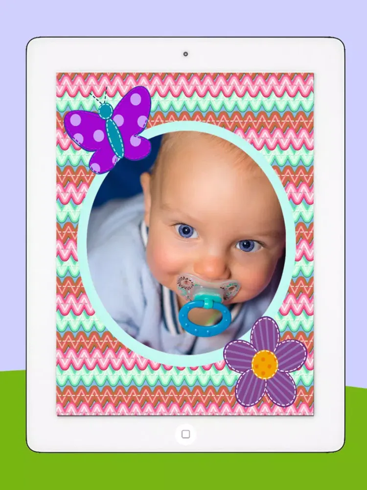 Photo frames for children with children's drawings - premium iPad 应用截图