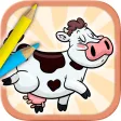 Farm Animals Coloring Book - color and paint pets Farm Animals Coloring Book - color and paint pets