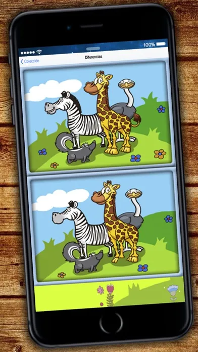 تصاویر Find the difference: learning game animals
