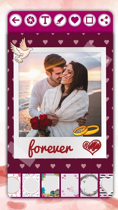 Ảnh chụp màn hình của Love frames for pictures