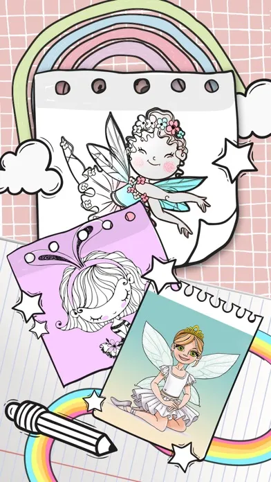 Ballerina Coloring Book Games سکرین شاٹس