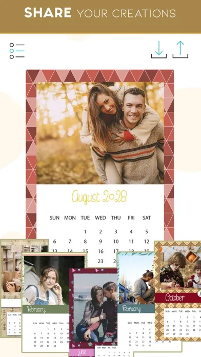 Personalized Photo Calendar Screenshots
