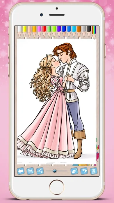 Royal Princess Coloring Book - Paint fairy tale princesses Screenshots