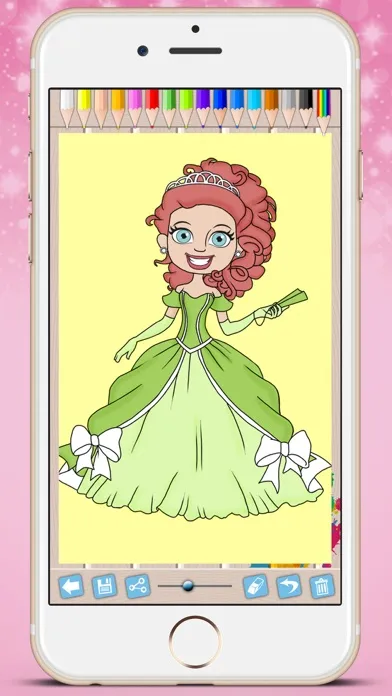 Royal Princess Coloring Book - Paint fairy tale princesses Screenshots