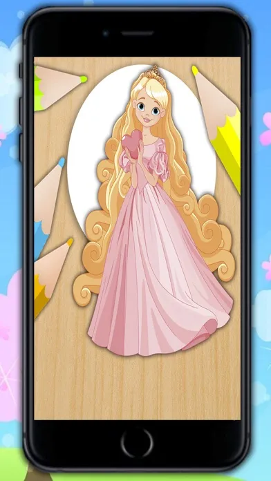 Paint Rapunzel coloring princesses fingerprinting 스크린샷