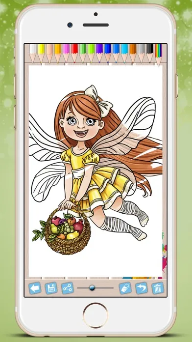 Ảnh chụp màn hình của Fairies Coloring Book - Paint princesses tales