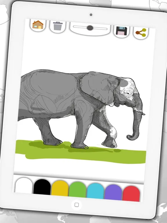 Скриншоты World drawings in coloring book for Adults iPad 