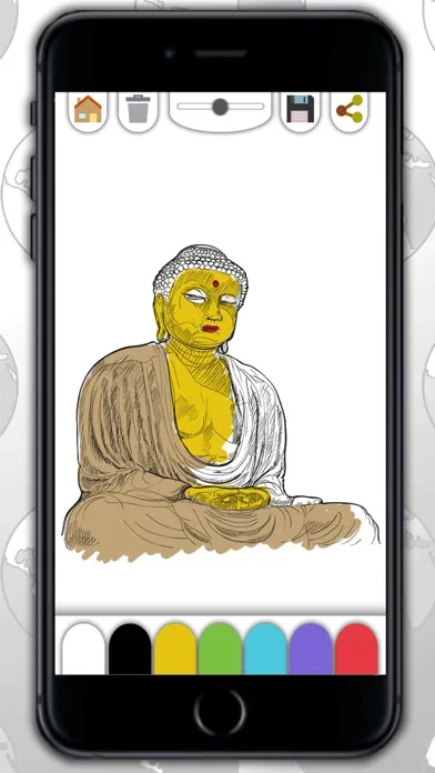 Скриншоты World drawings in coloring book for Adults