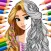 Rapunzel coloring game & paint