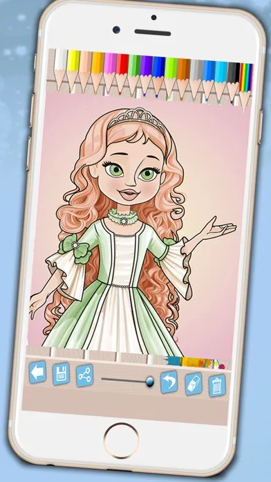 Screenshot di Princesses coloring book - Coloring pages fairy tale princesses for girls