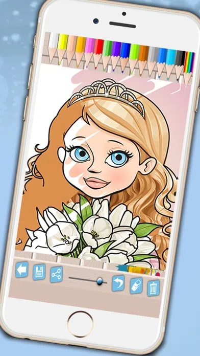 Screenshot di Princesses coloring book - Coloring pages fairy tale princesses for girls
