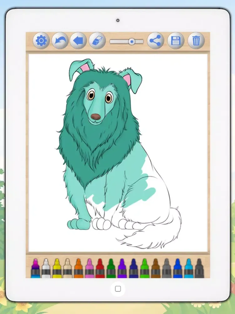 Drawings of dogs puppies Educational games children - Premium iPad  Screenshots