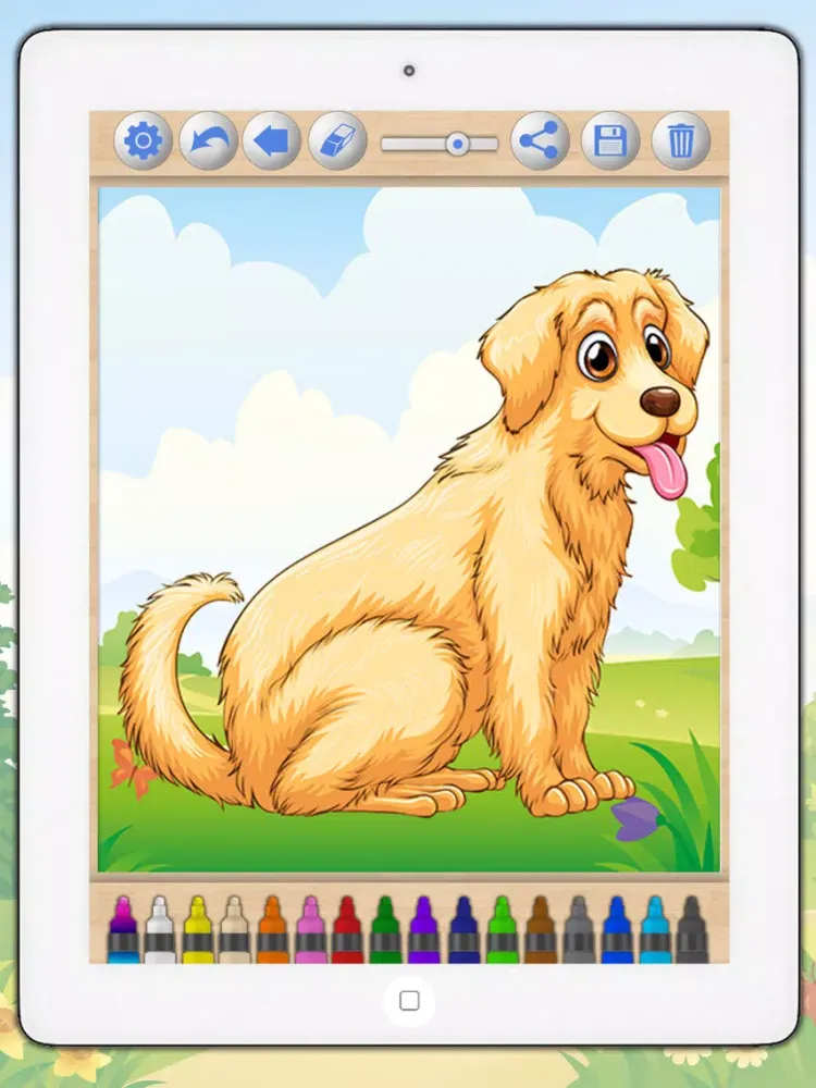 Drawings of dogs puppies Educational games children - Premium iPad  Screenshots