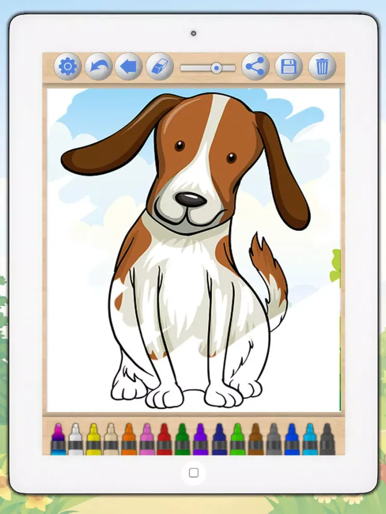 Drawings of dogs puppies Educational games children - Premium iPad  Screenshots