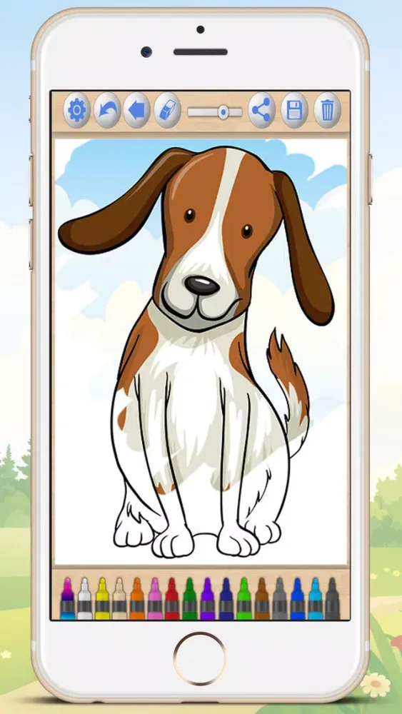 Drawings of dogs puppies Educational games children - Premium Screenshots