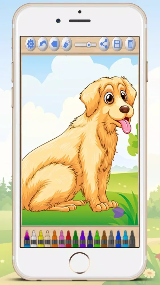 Drawings of dogs puppies Educational games children - Premium Screenshots