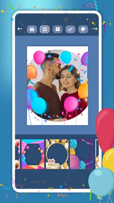 Ảnh chụp màn hình của Create birthday greeting cards
