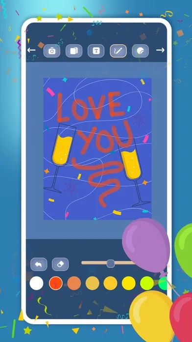 Ảnh chụp màn hình của Create birthday greeting cards