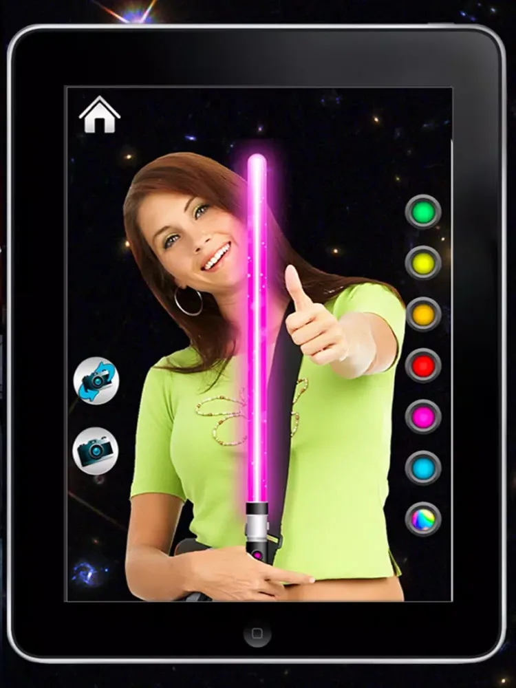 Lightsaber of galaxies - Simulator of laser swords iPad  Screenshots