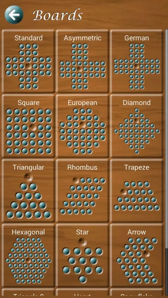 Tangkapan layar Damitario - Peg Solitaire