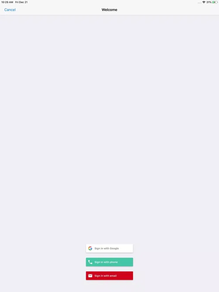 Tangkapan layar Non Profit Support iPad 